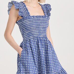 Hill House Blue and White Elizabeth Nap Dress - Size S